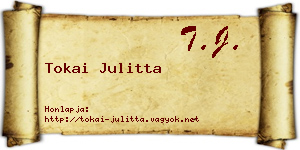Tokai Julitta névjegykártya
